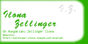 ilona zellinger business card